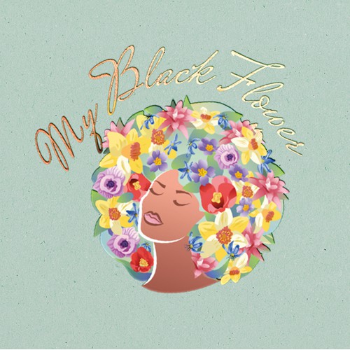 My Black Flower Logo