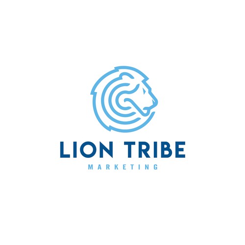 Lion Logo for marketing firm