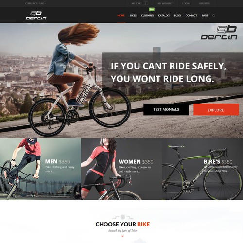 Bicycle brand website