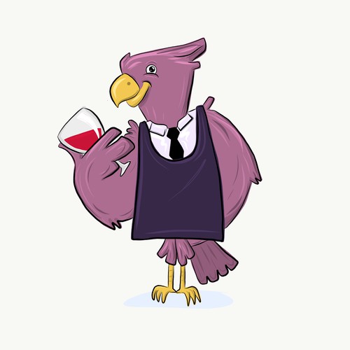 mascot entry for wine website.