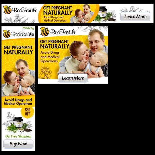 Design Banner Ads for Natural Health Company