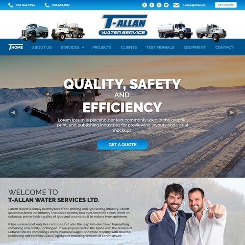 Web design for water hauling