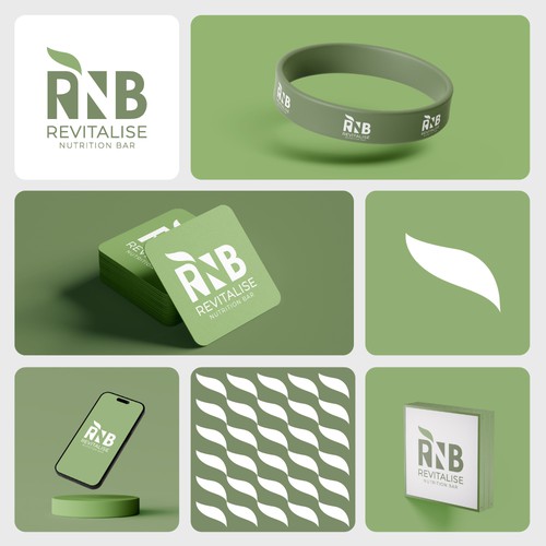 revitalise nutition bar logo design 