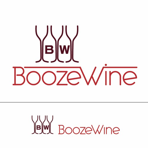 Logo/favicon for Boozewine.com, a wine website/blog.