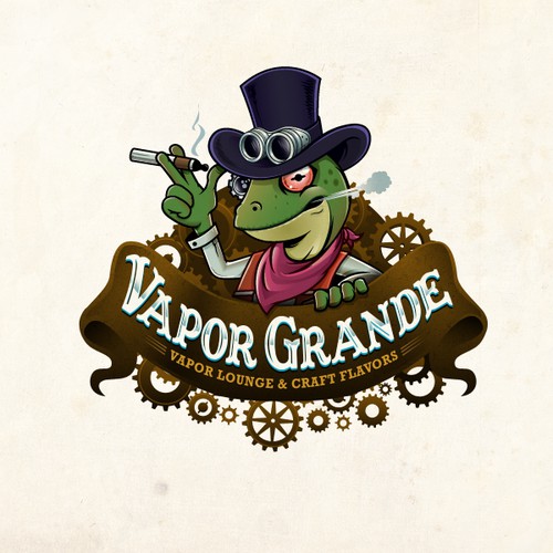 Create a Killer SteamPunk Vapor Lounge Logo