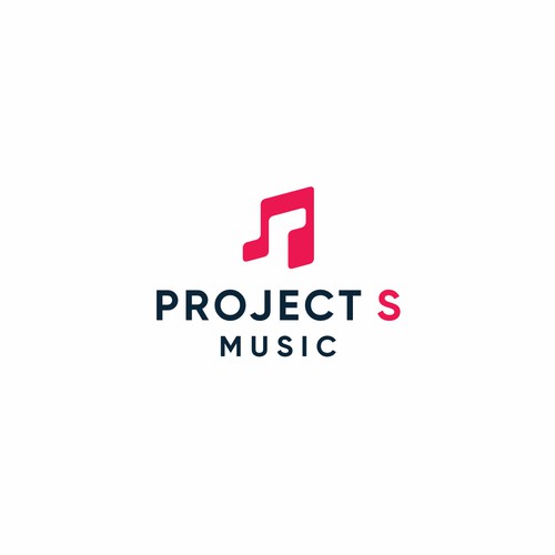 music logo concept and letter S