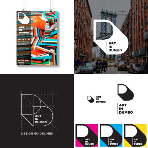 Bold logo for Art in Dumbo