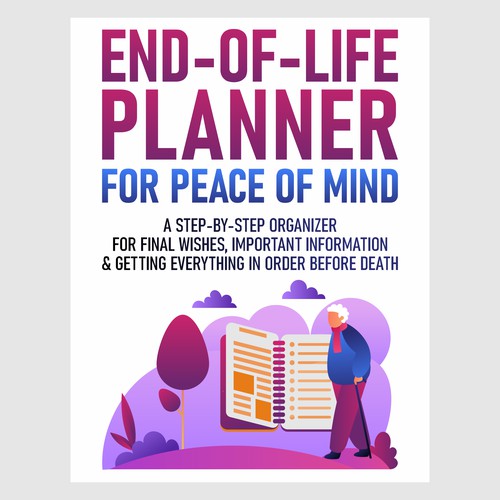 Notebook cover that is targeted to people who want to have their affairs in order before they pass.