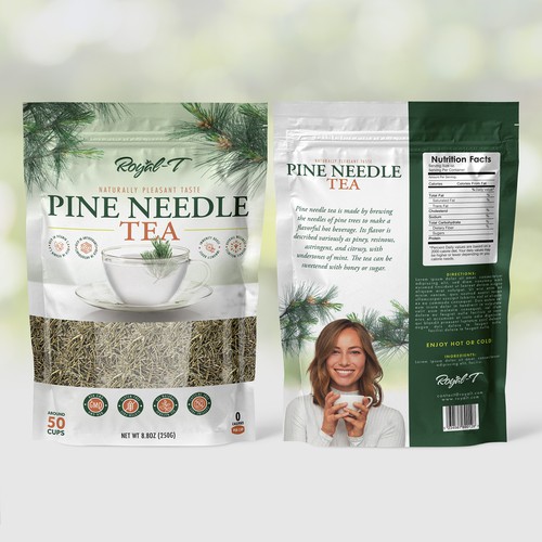 Pine need tea pouch