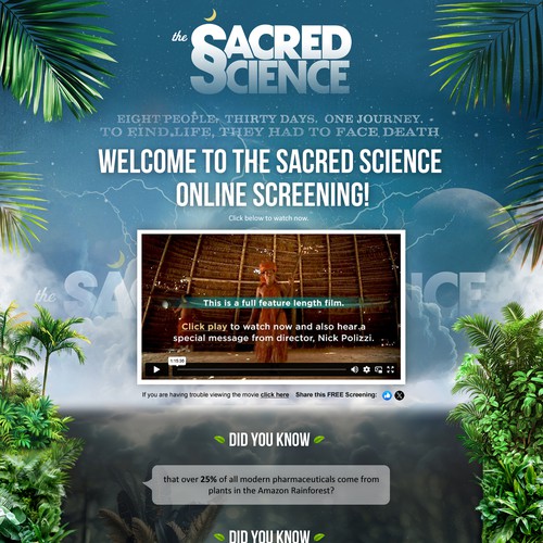 Landing page design