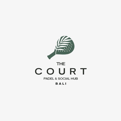 Minimalist Logo for Luxury Padel Court Based in Bali