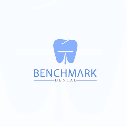 benchmark dental logo design 