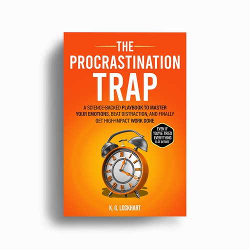 The Procrastination Trap | Self-Help Book Cover Design