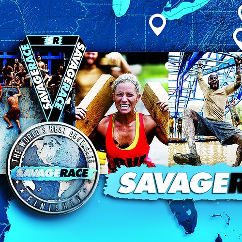 Design a Finisher Medal for Savage Race - An Obstacle Course Mud Run