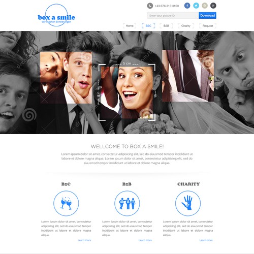 website relaunch for Photobooth rental company