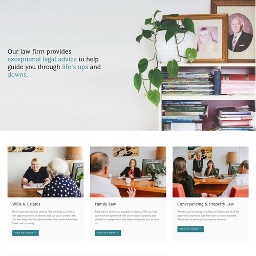 Website for a legal firm