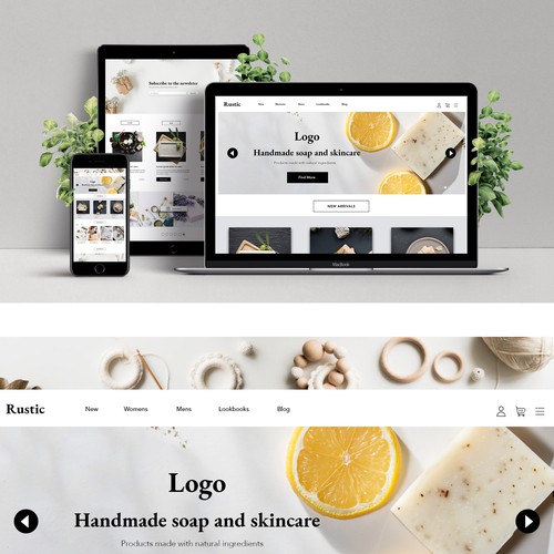 E-commerce Landingpage for Handmade / Crafts