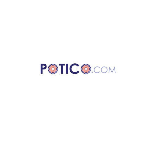 Minimalistic flowery logo