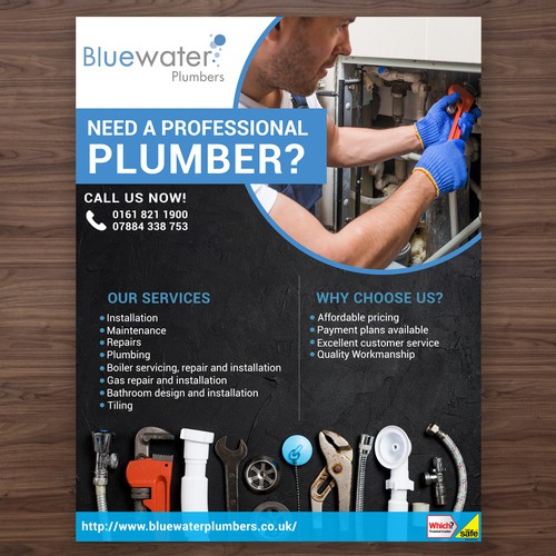 Poster design for Plumber Service