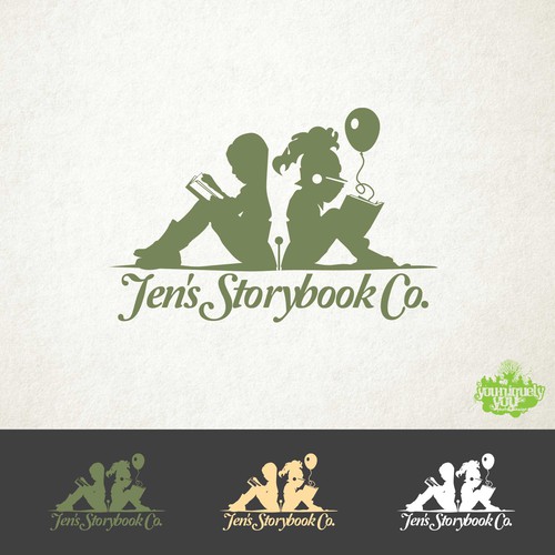 Jen's Storybook Co. Logo Concept