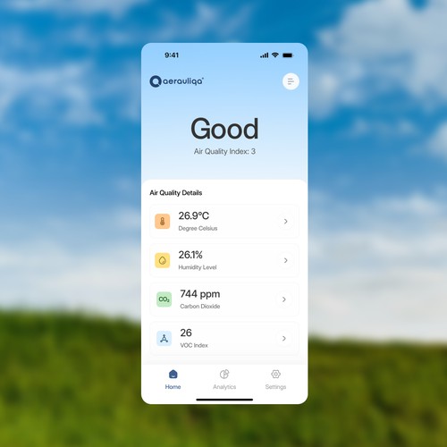 Air Quality Checker - Mobile App Design