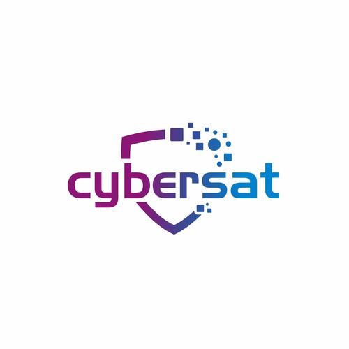 cybersat logo design