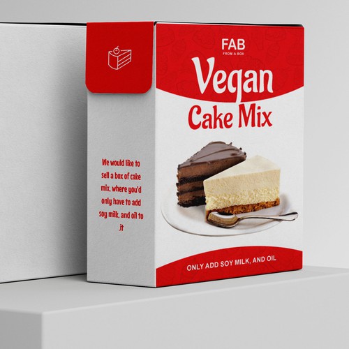 cake mix package design