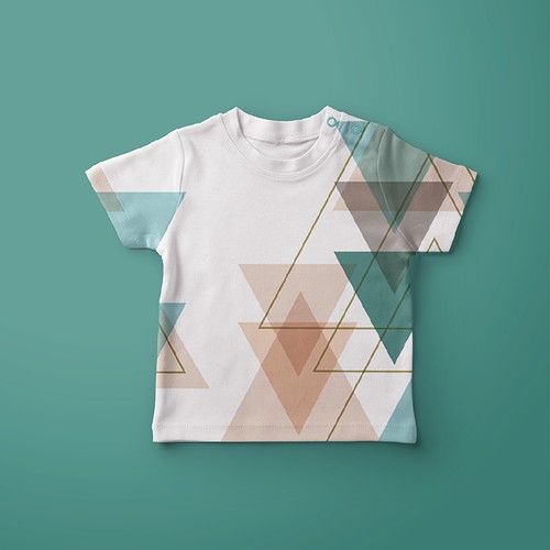 Geometric design for baby tshirt