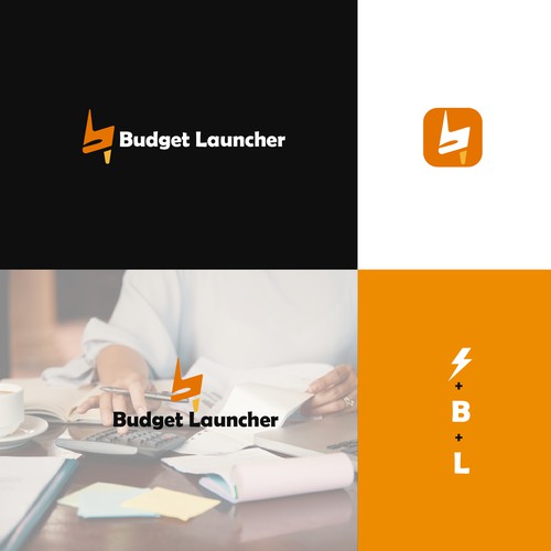 simple logo consept for budgeting tool website and app.