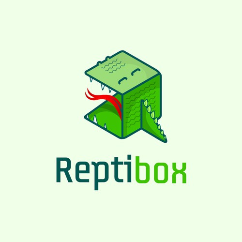 Create a logo for a reptile lover's subscription box!