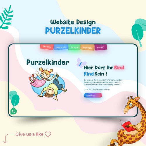 Purzelkinder Website Re-design