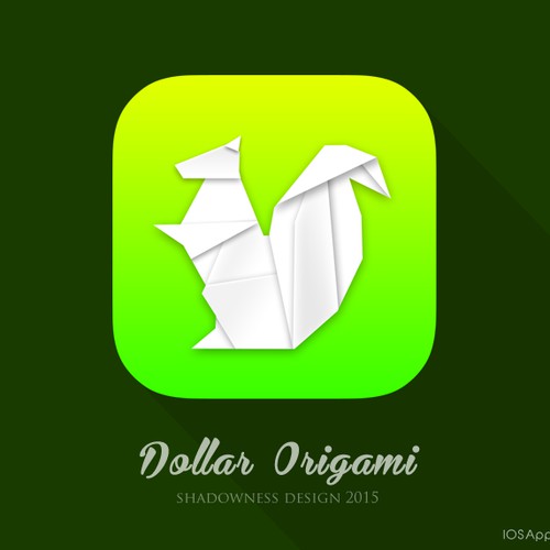 iPhone app icon for Dollar Origami - Learn how to fold money