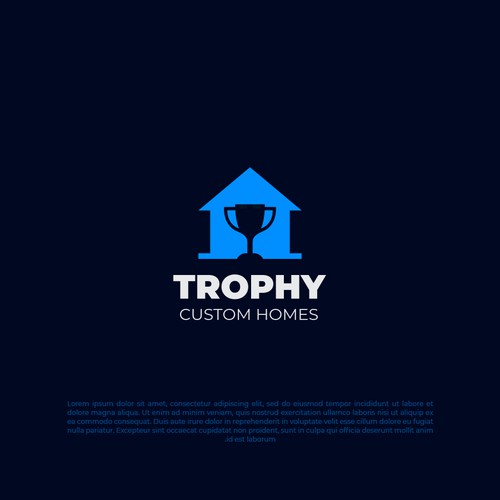 Trophy custom homes logo