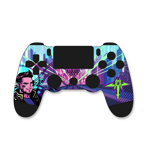 Manga style controller skin