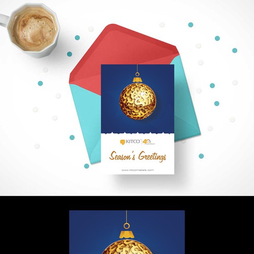 Greeting card for financial company