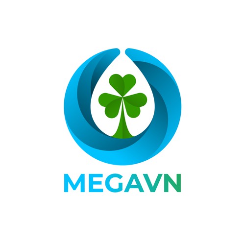 plant and water drop Logo design