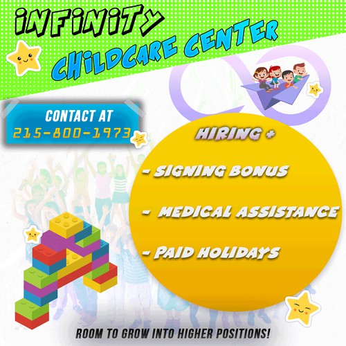 Inifinity Childcare Center Hiring Info