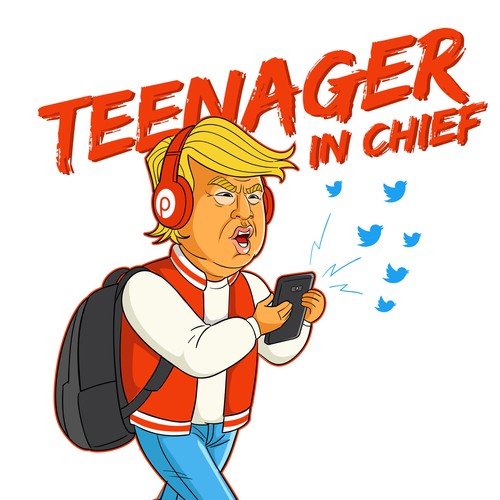 Teenager in chief Tshirt design
