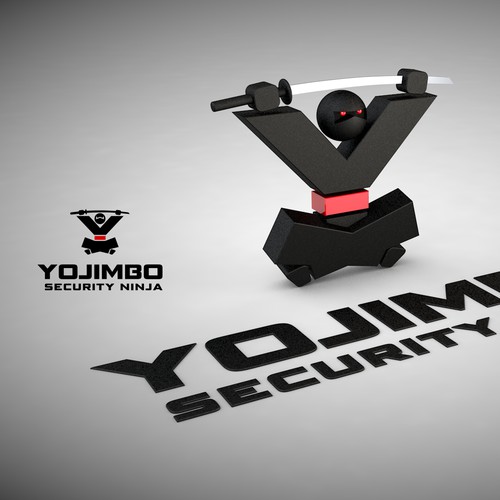 Yojimbo antivirus Logo 3D visual