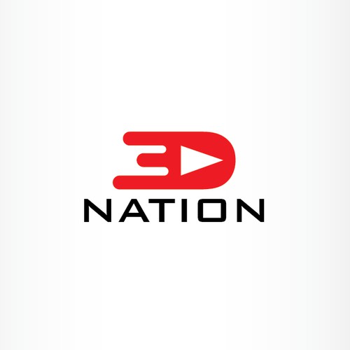 3D Nation-concept logo