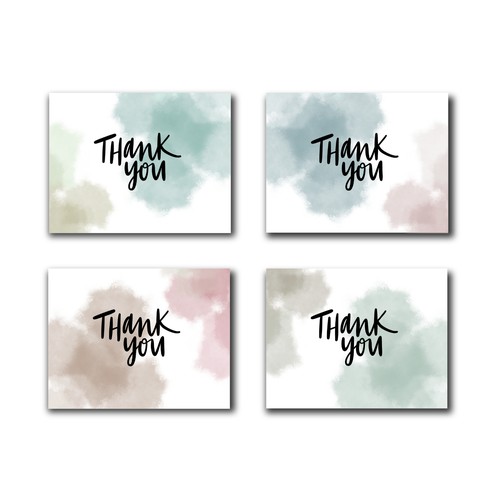 Simple Thank You Card Design - contest submission