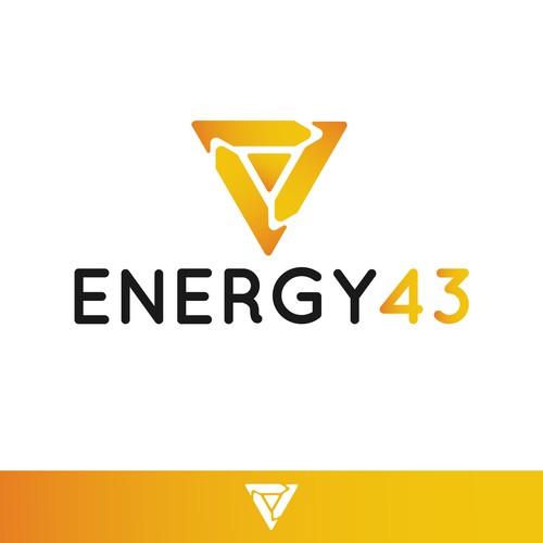 Gold logo concept for Energy company