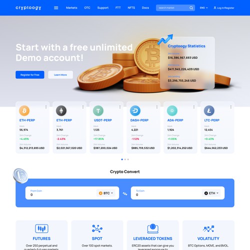 Crypto Web design