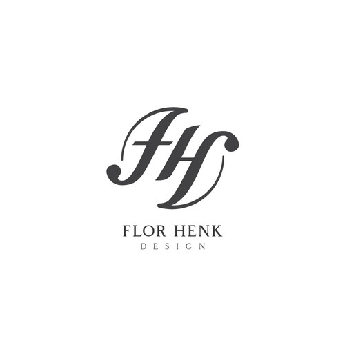 logo concept for a clothings brand called Flor Henk