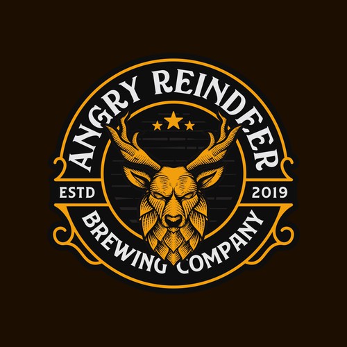 Microbrewery brand label