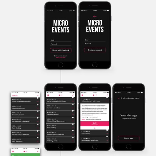 App for spontaneous "micro-events"