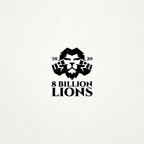 bold logo for 8 billion lions