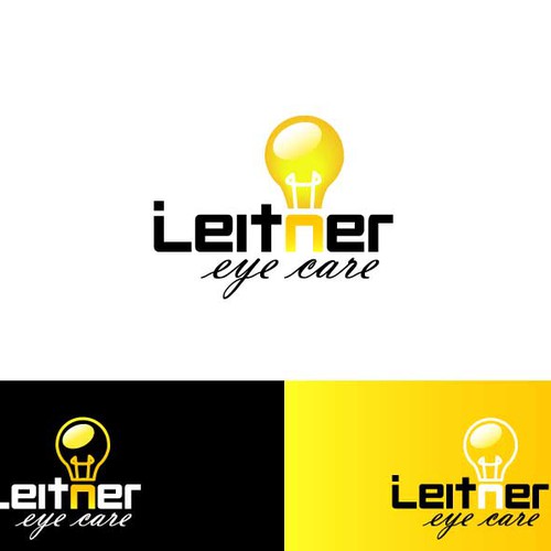 Lightbulb logo for eye care practice
