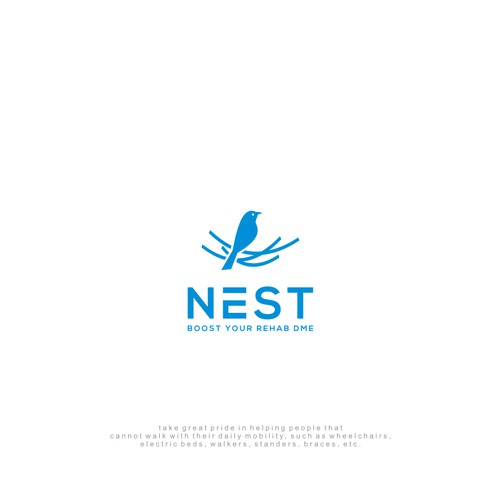 use bird and nest for logo NEST