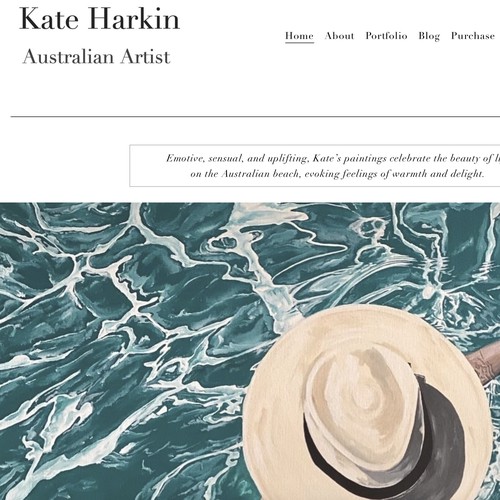 Artist’s New Squarespace Website 